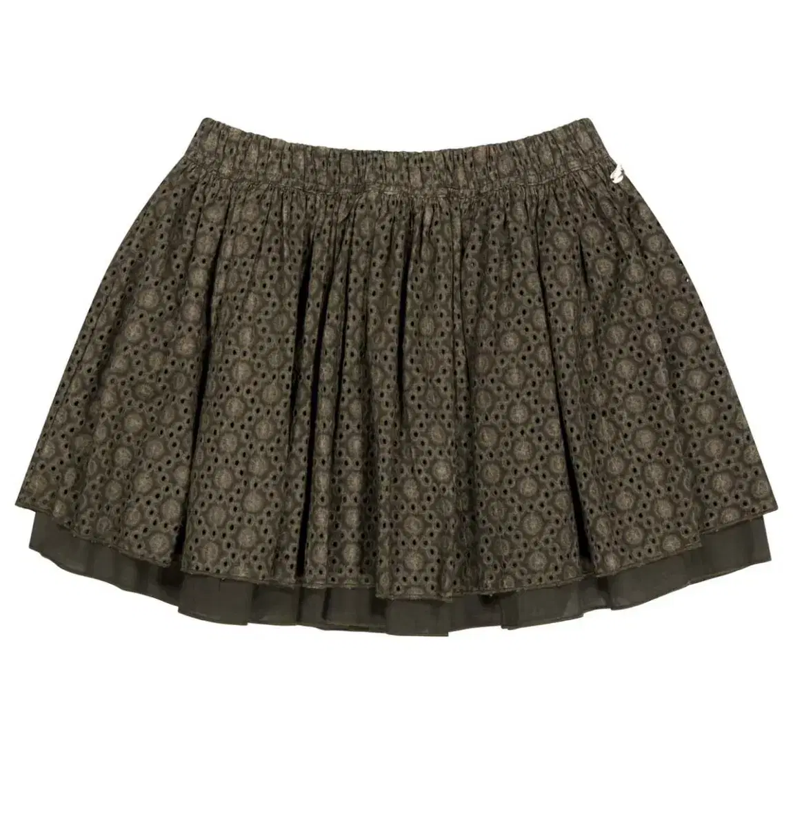 Koiseio Flower Pintuck Skirt Charcoal #코이세이오,#코이세이오